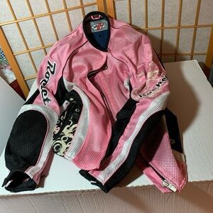 Joe Rocket Pink and Black Ladies' Mesh Riding Jacket
